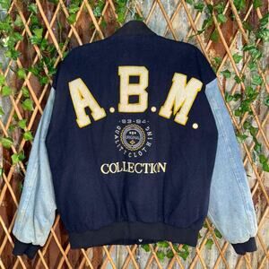 Vintage y2k anchor blue 1990s grail letterman varsity jacket